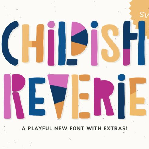 Childish Reverie Font cover image.