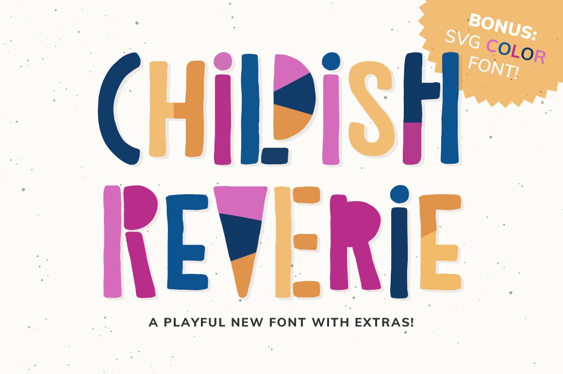 Childish Reverie Font cover image.