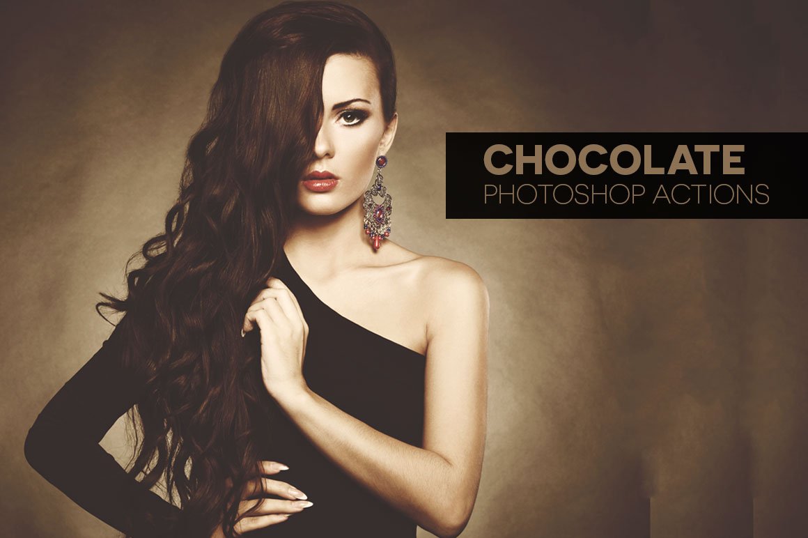 10 Chocolate Photoshop Actionscover image.