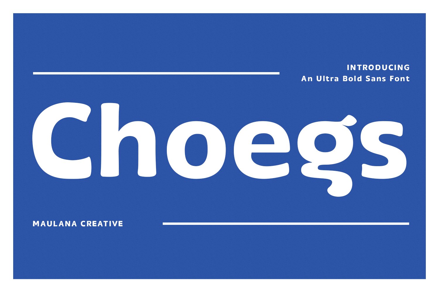 Choegs Ultra Bold Sans Font cover image.