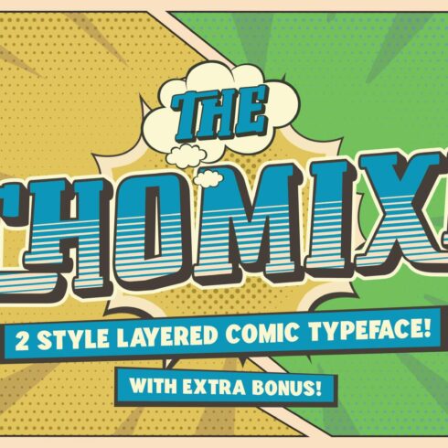 Chomoxi Comic Typeface cover image.