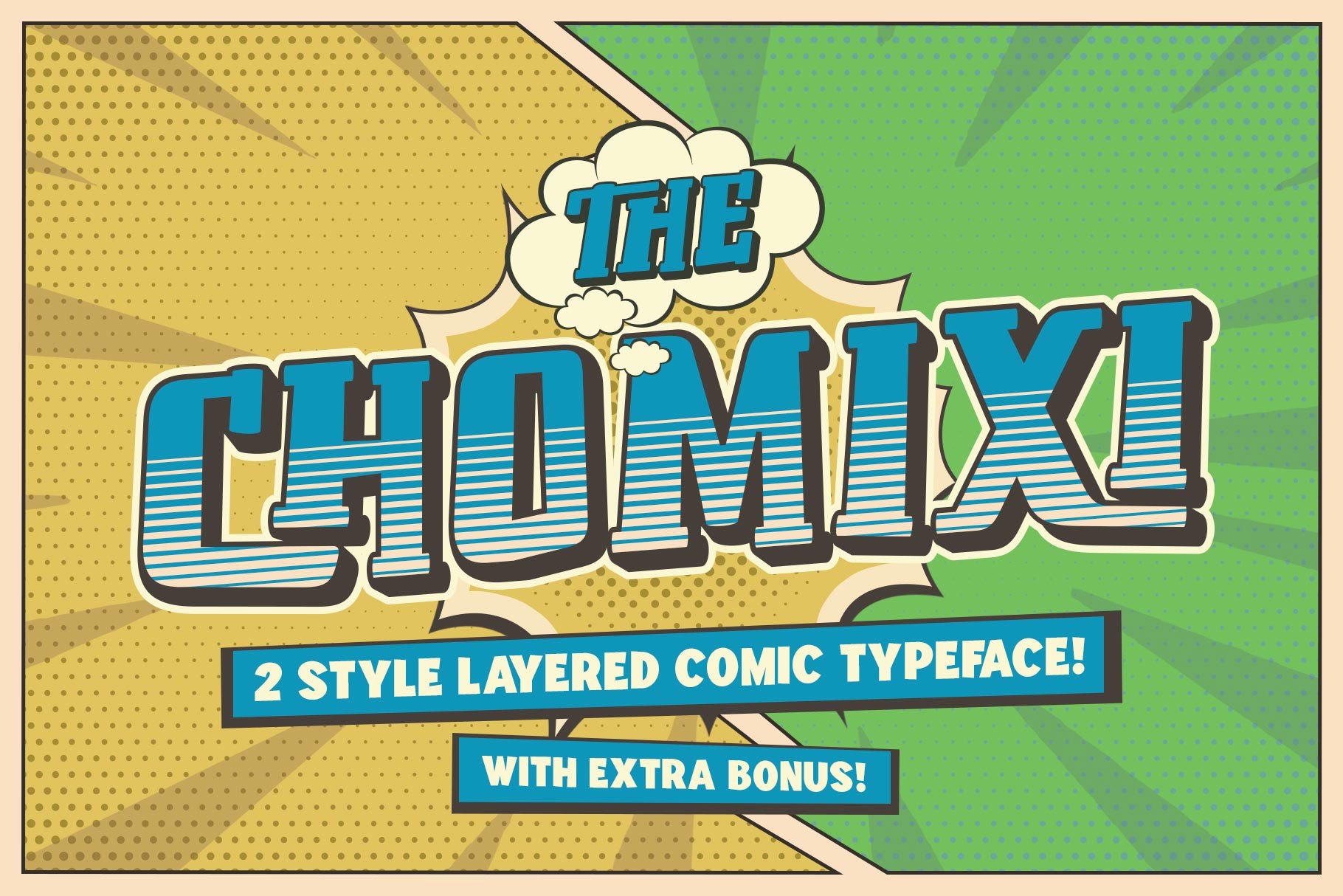 Chomoxi Comic Typeface cover image.