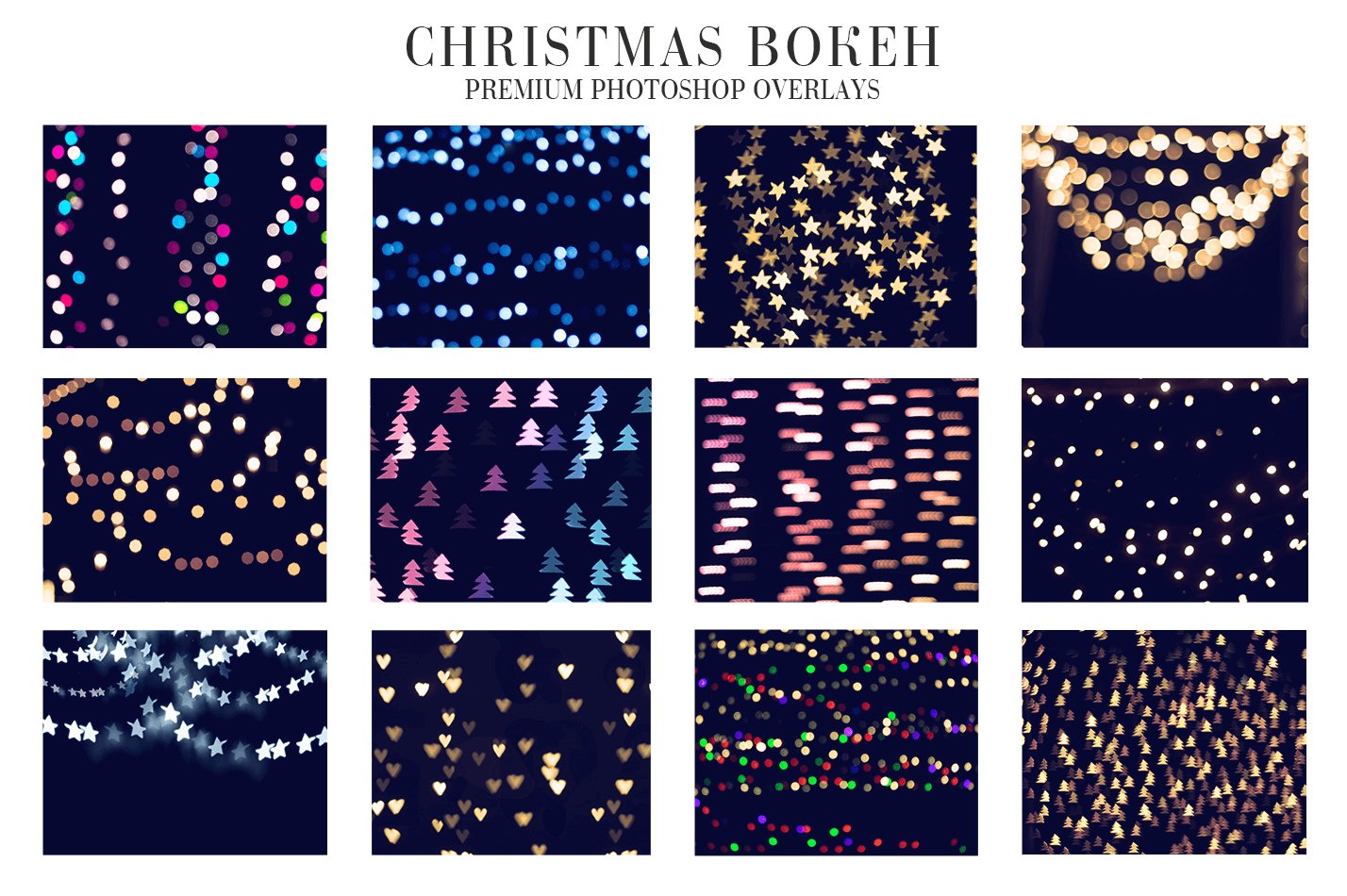 Photoshop Overlays - Christmas Bokehpreview image.