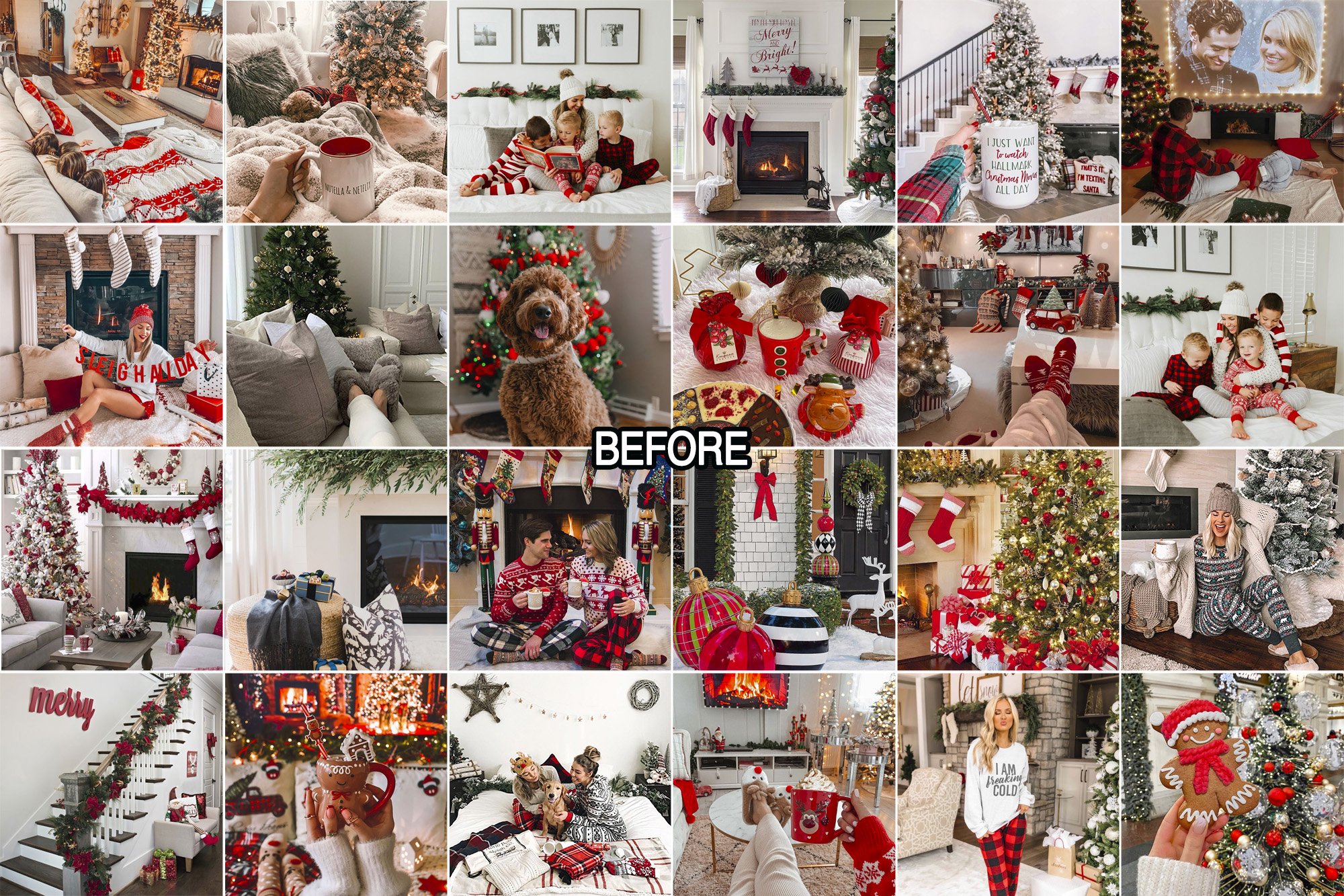 Christmas Bundle Lightroom presetpreview image.