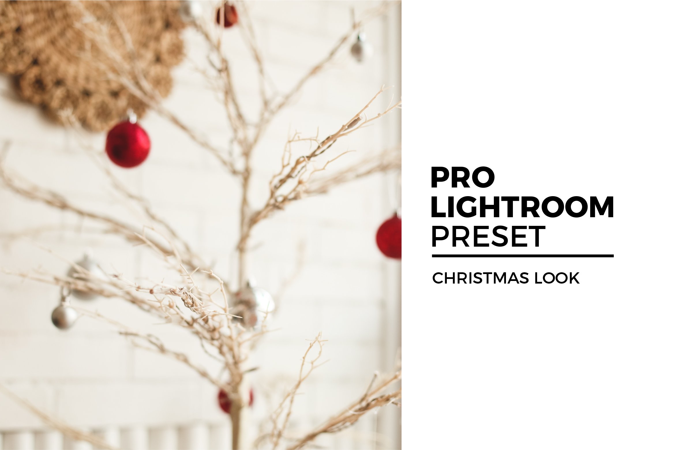 Christmas Look Lightroom Presetcover image.