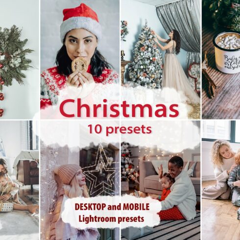 10 CHRISTMAS LIGHTROOM PRESETScover image.