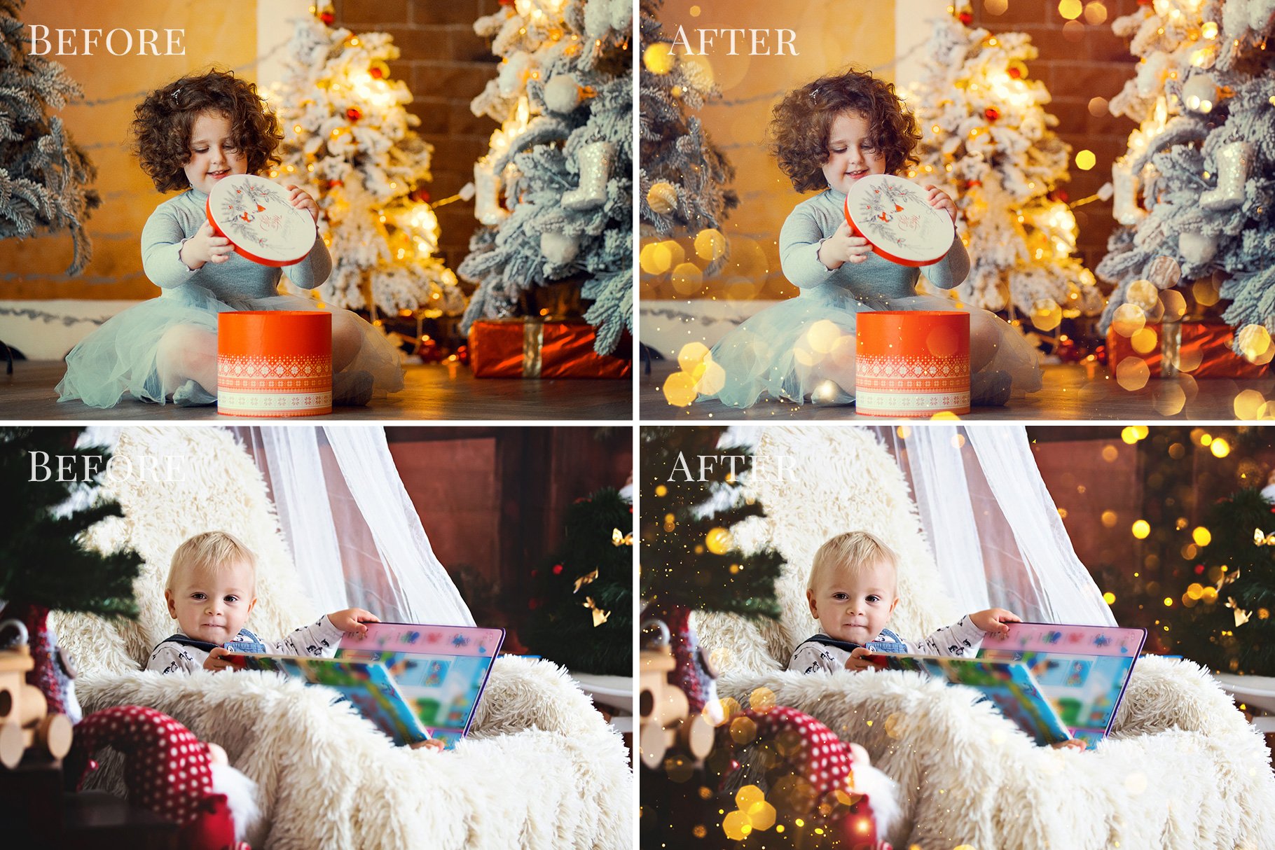 christmas sparkle photo overlays before and after cm 2 56