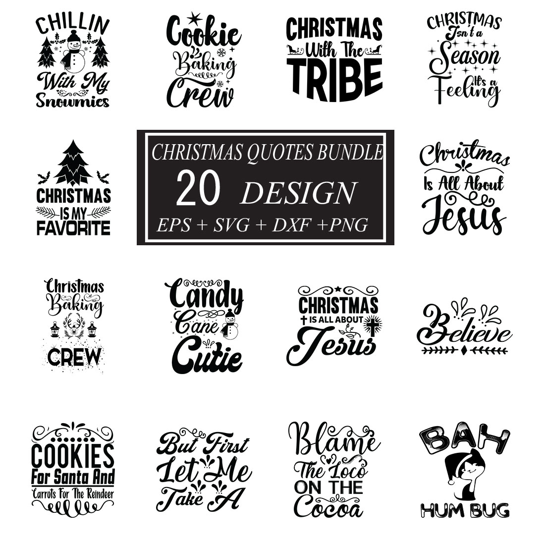 Christmas SVG bundle 20 design cover image.