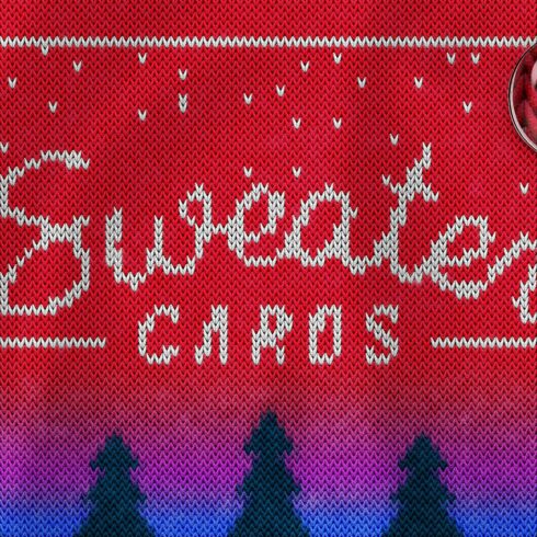 CHRISTMAS SWEATER Photoshop Templatecover image.