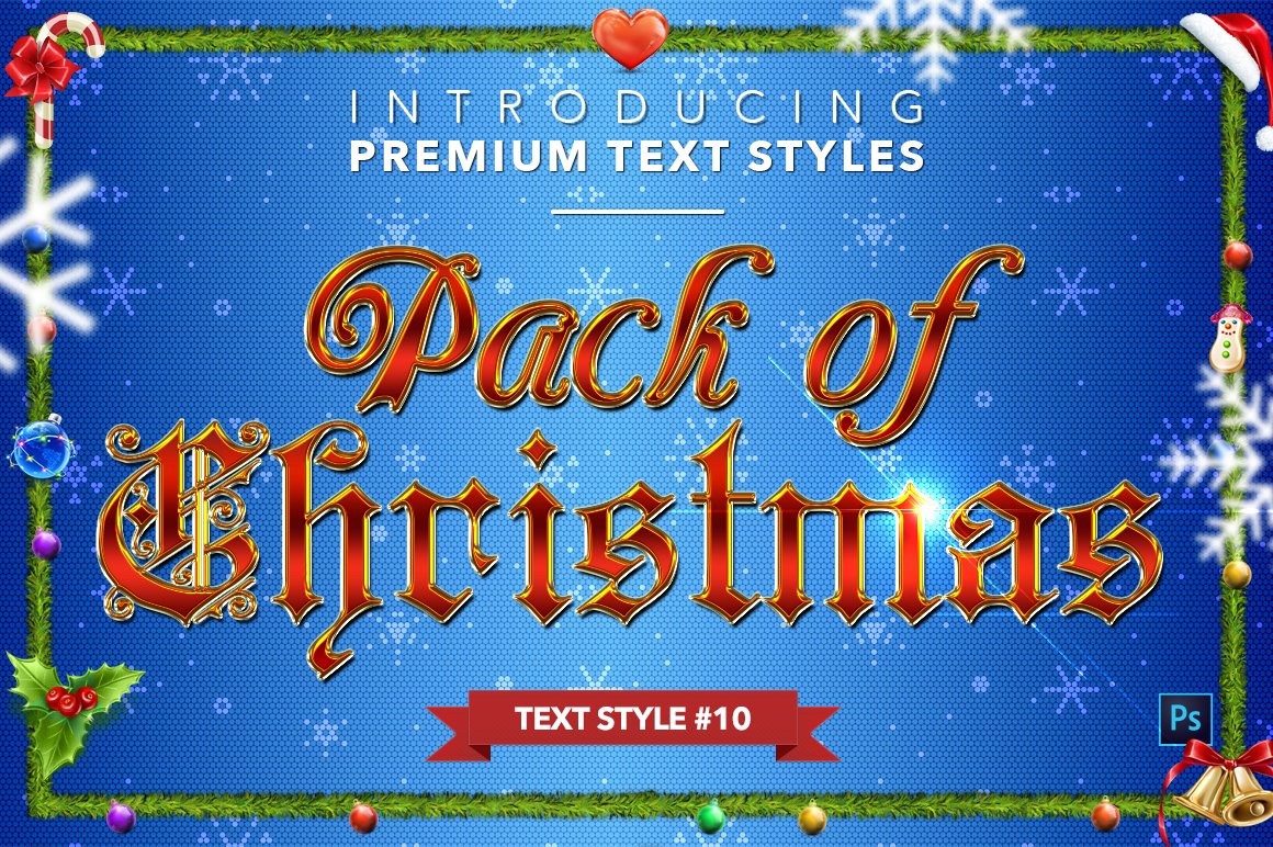 christmas text styles pack two example10 350