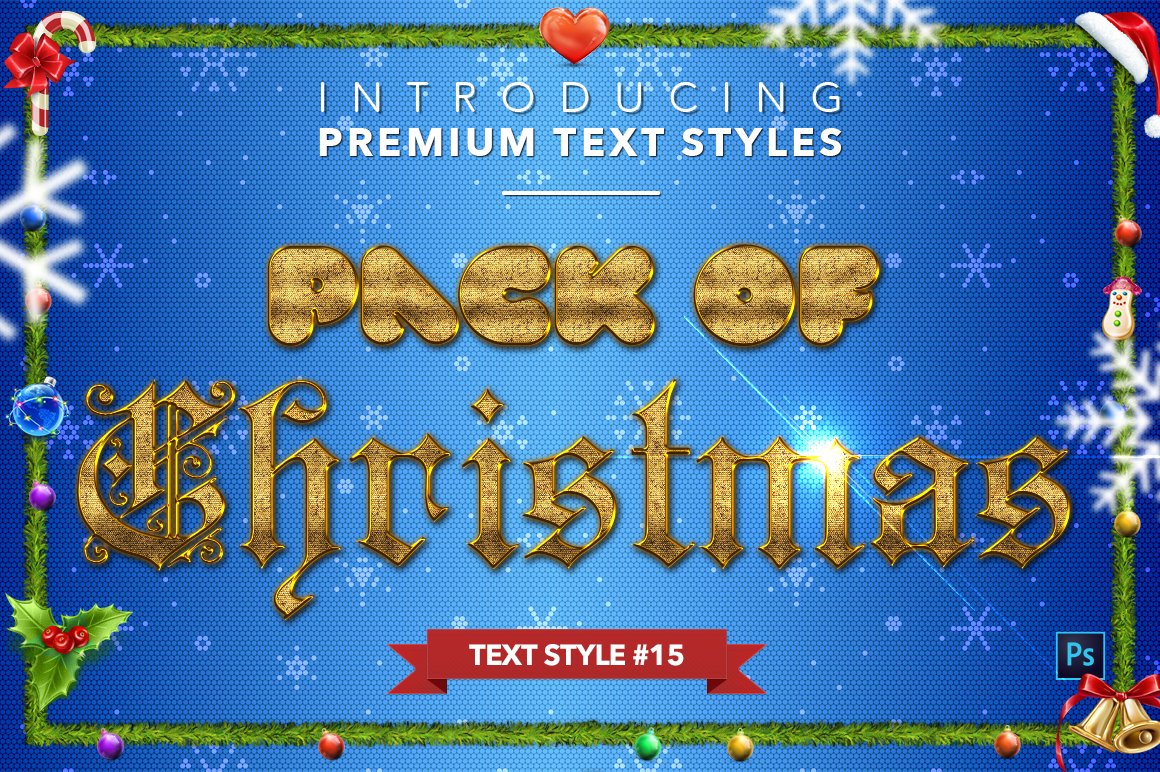 christmas text styles pack two example15 38