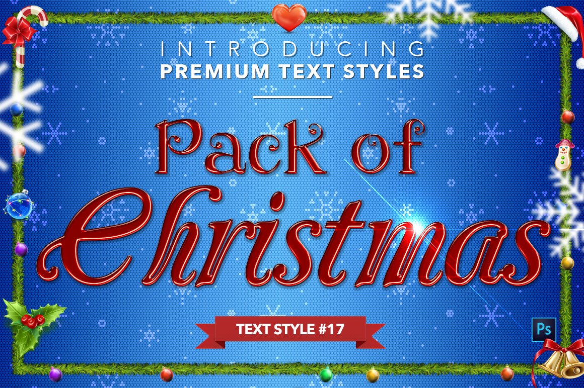 christmas text styles pack two example17 387