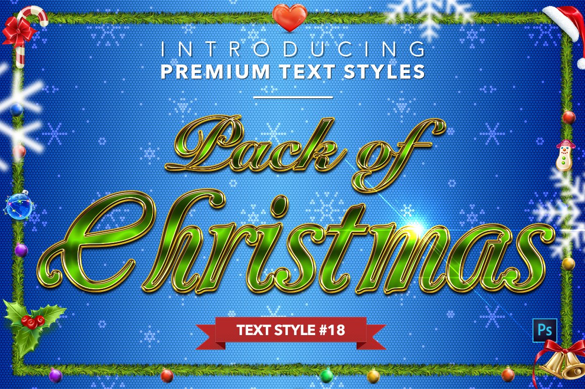 christmas text styles pack two example18 267