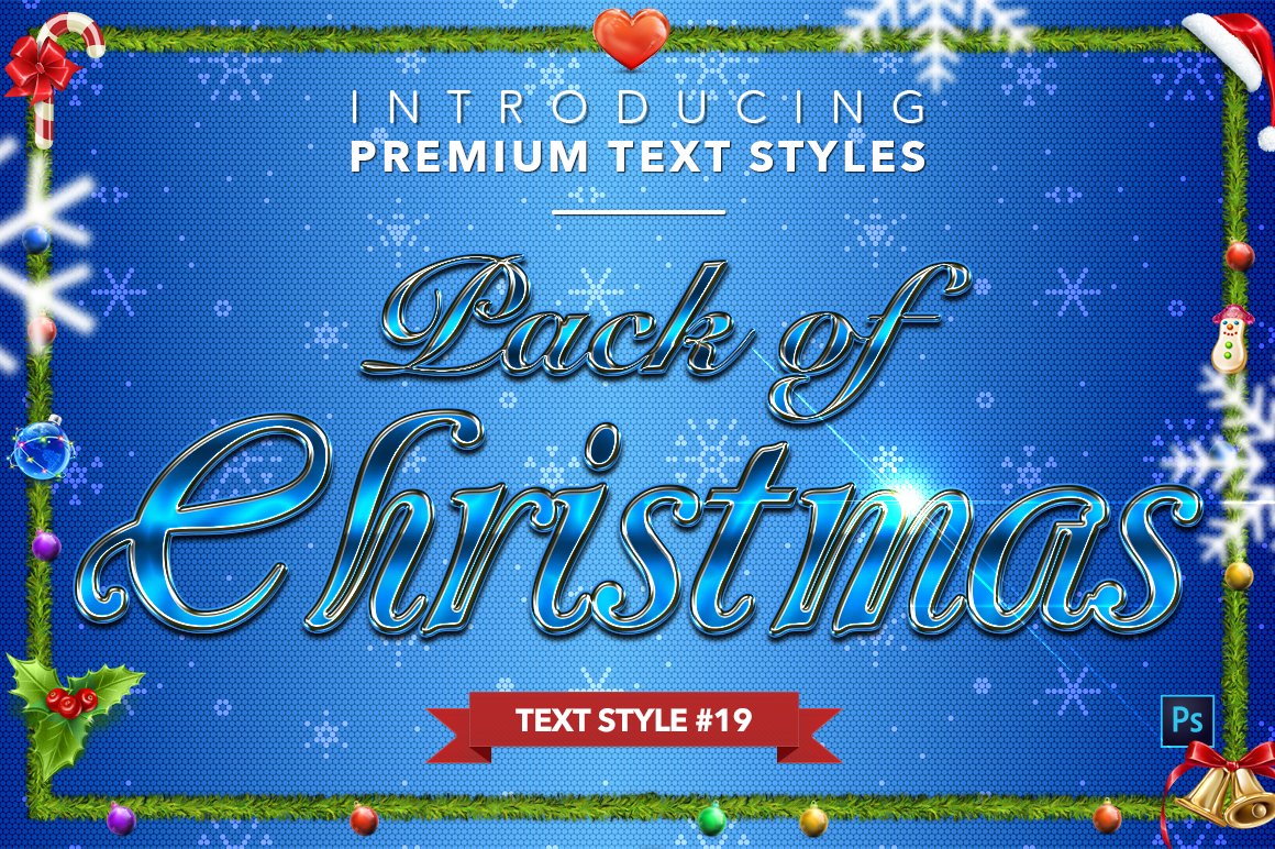 christmas text styles pack two example19 765