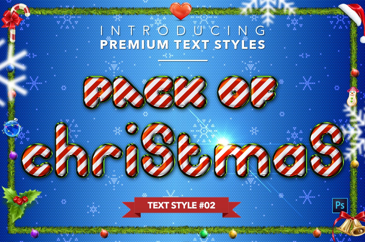 christmas text styles pack two example2 868