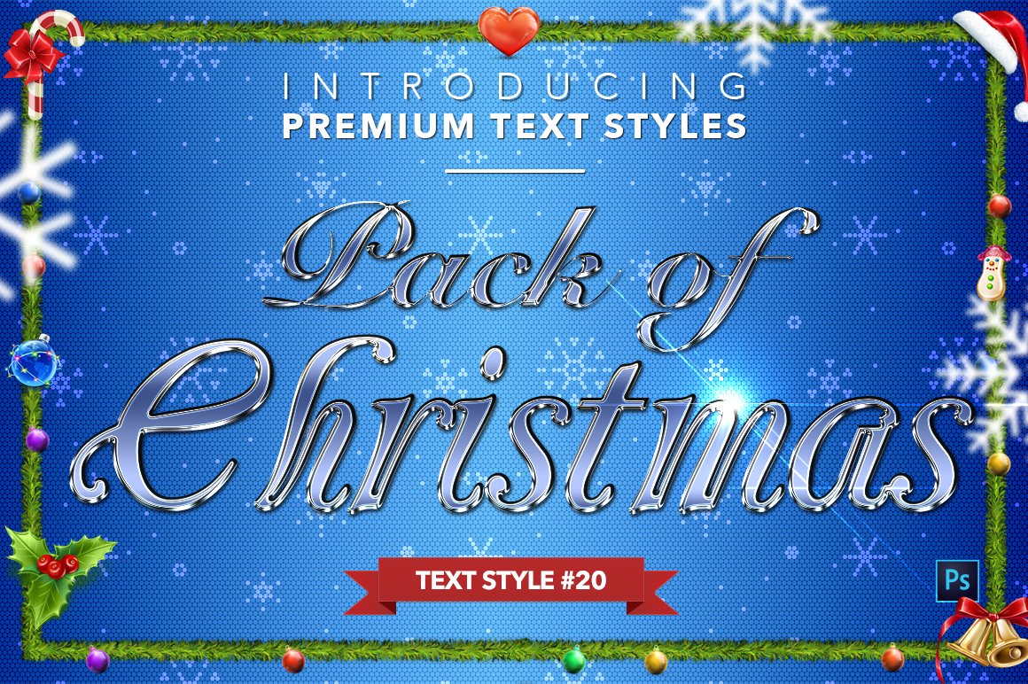 christmas text styles pack two example20 7