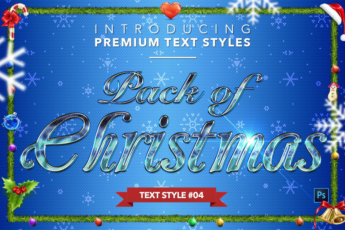 christmas text styles pack two example4 306