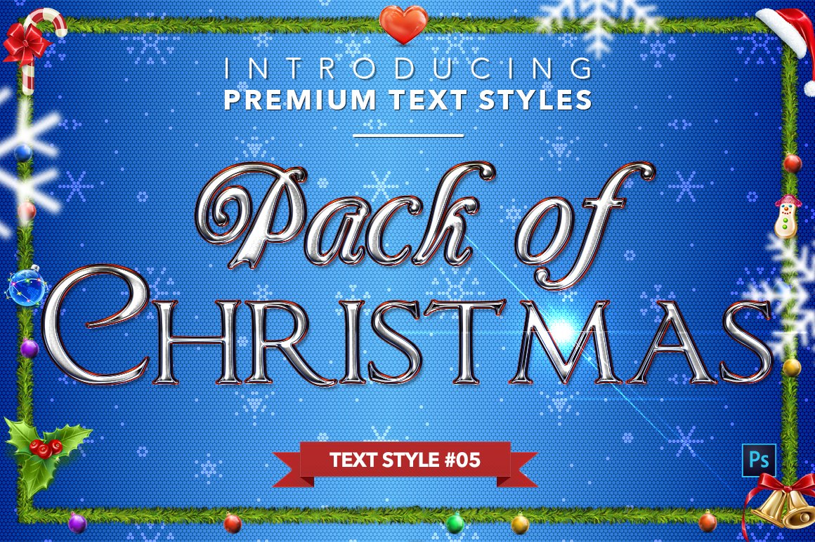 christmas text styles pack two example5 597