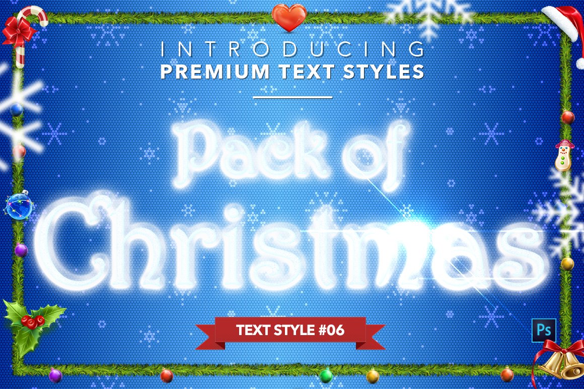 christmas text styles pack two example6 666