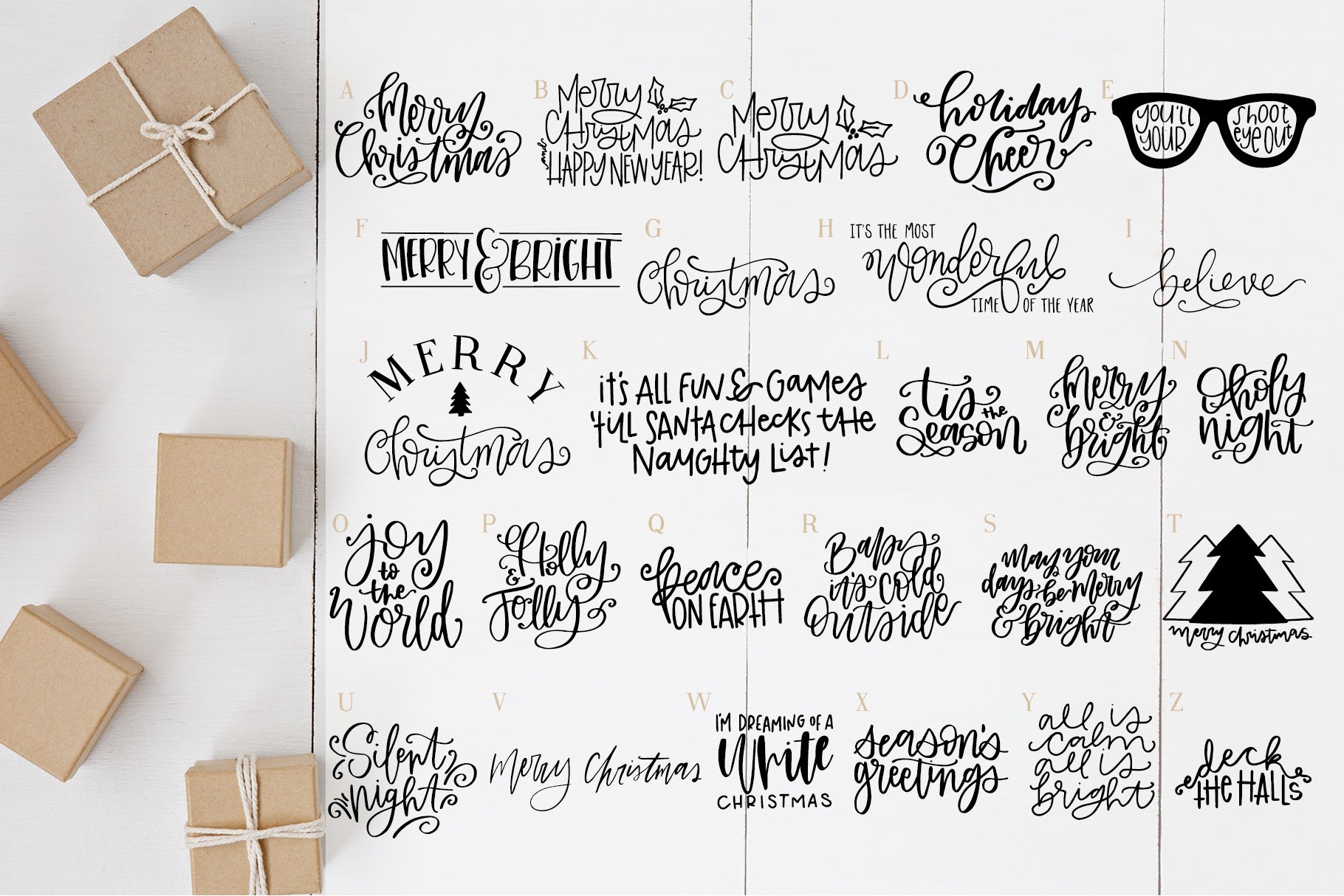 christmassymbolsfont2 uppercase character list 186