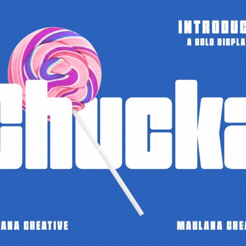 Chucka Bold Sans Display Font cover image.