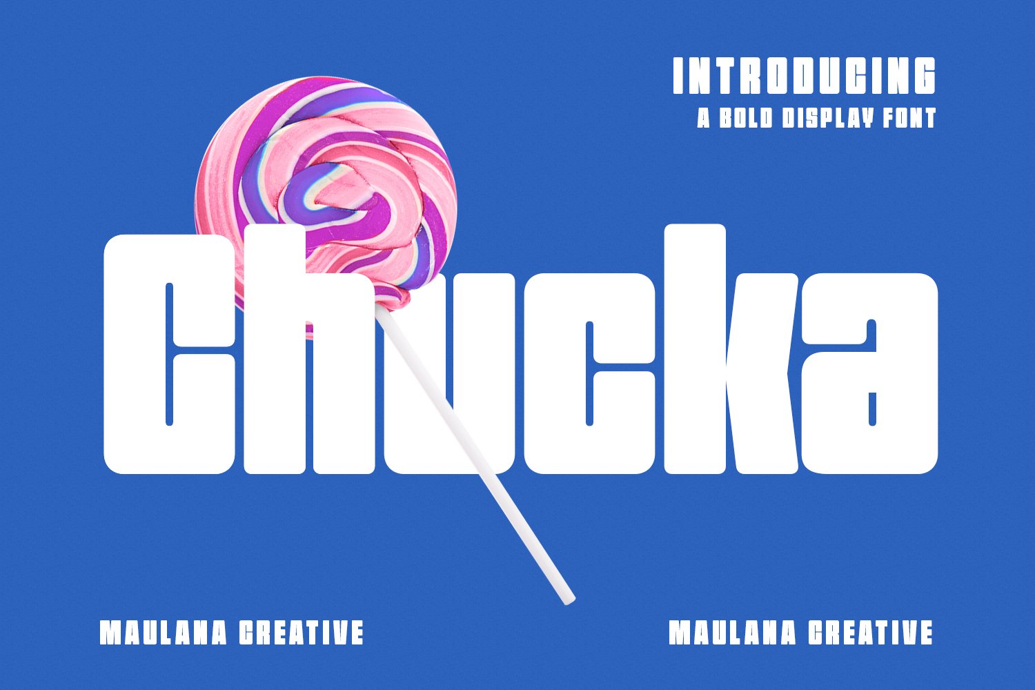 Chucka Bold Sans Display Font cover image.