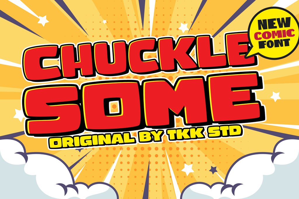 CHUCKLESOME - Comic Font cover image.