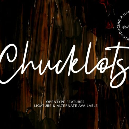 Chucklots Handwritten Script Font cover image.