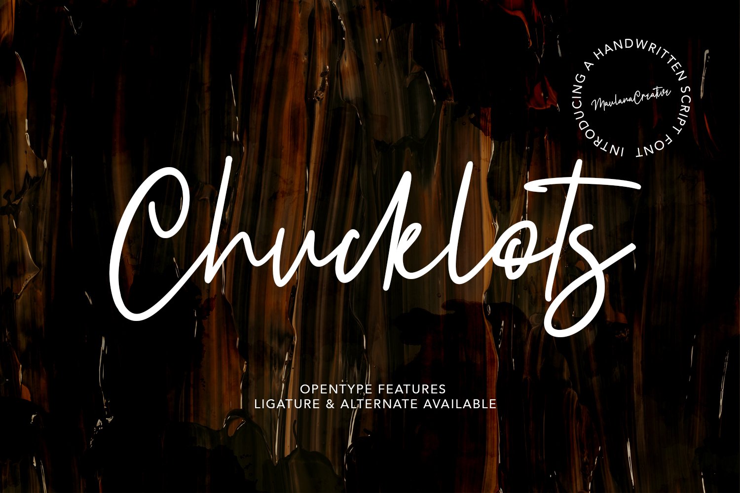 Chucklots Handwritten Script Font cover image.