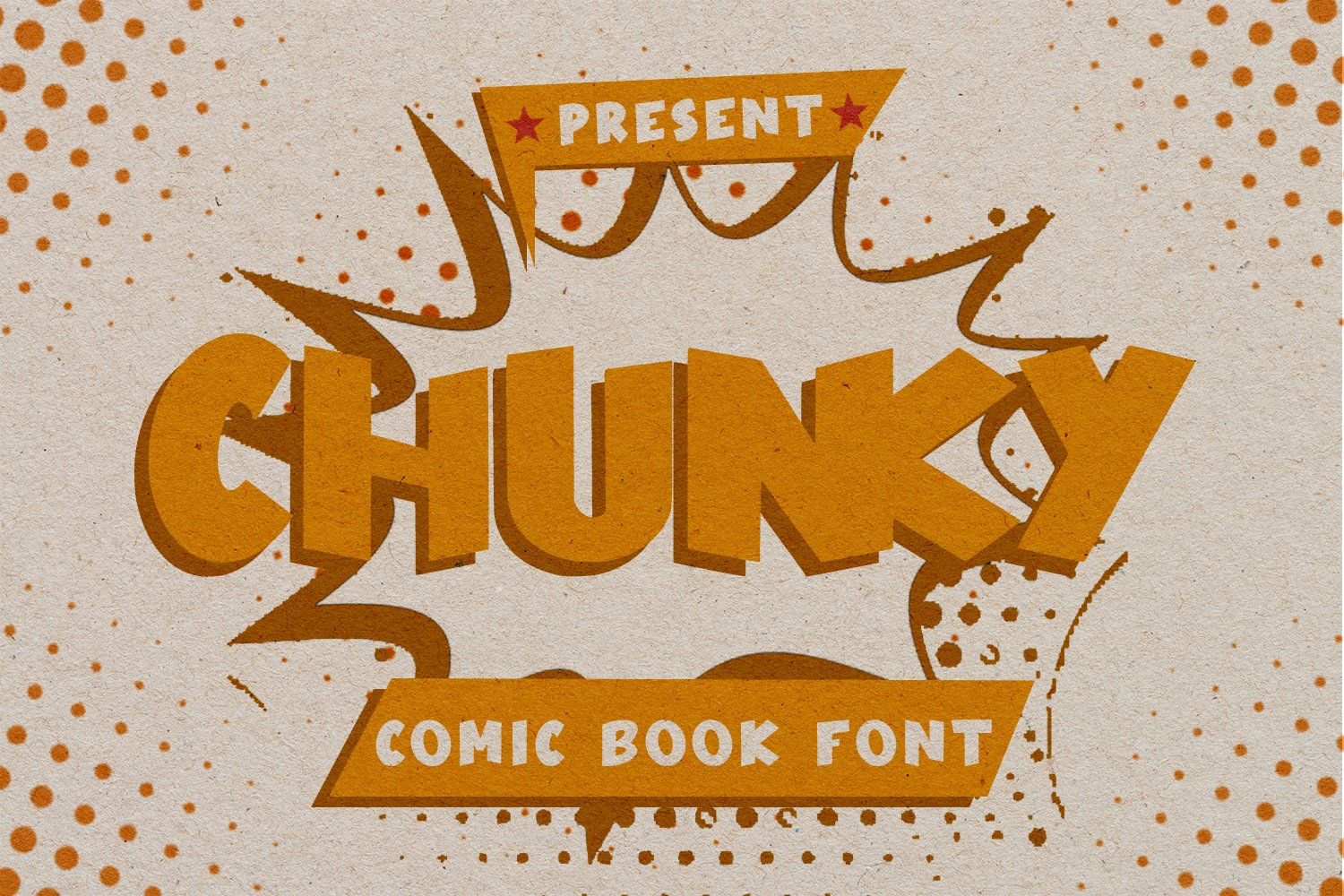 Chunky - Comic Book Font cover image.