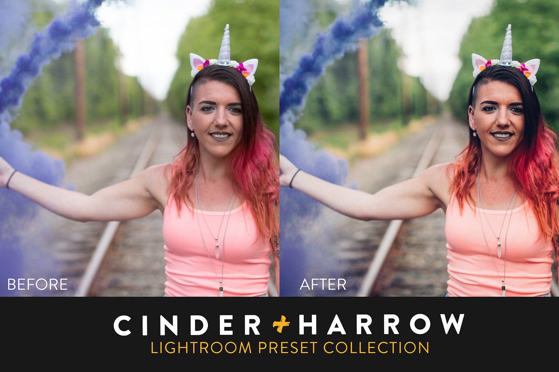 Cinder + Harrow - Lightroom Presetspreview image.