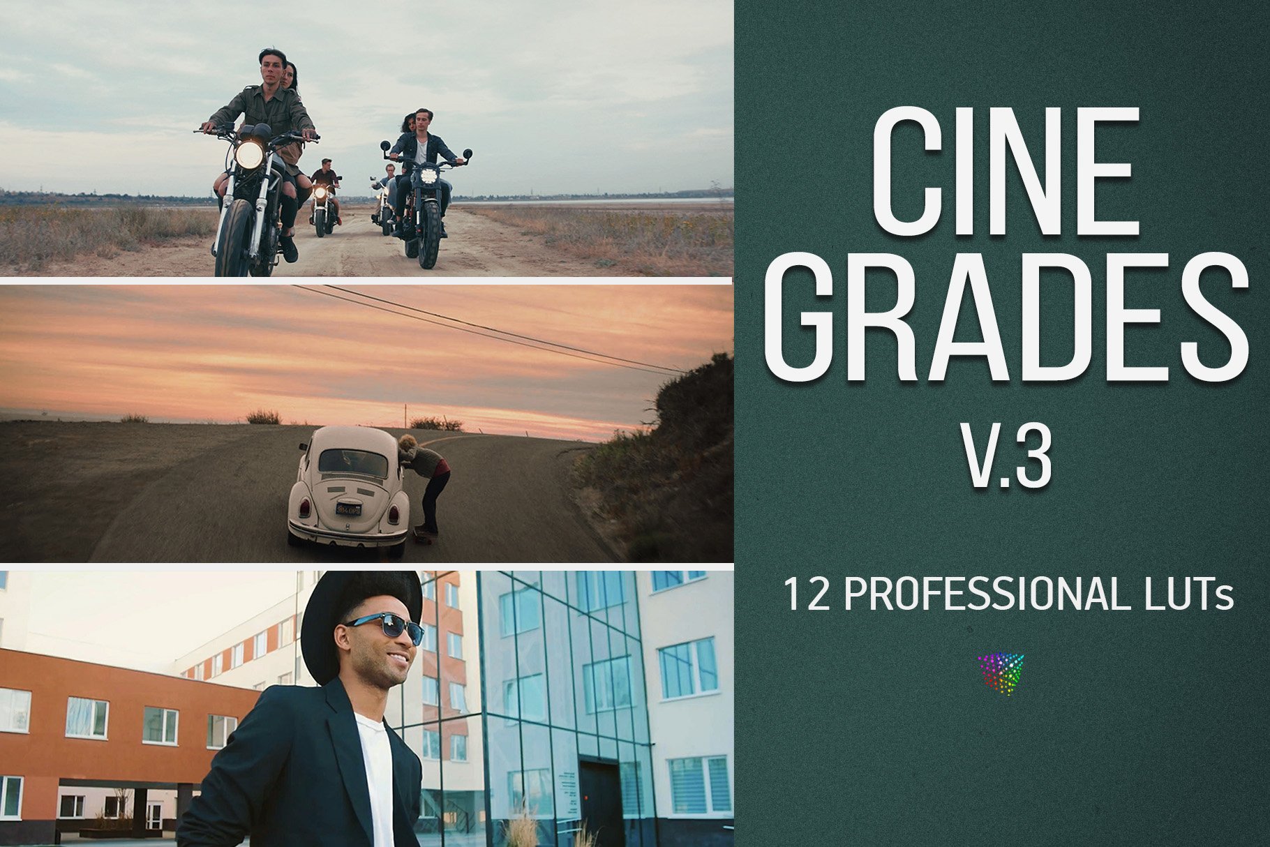 CineGrades LUTs v.3 – Cinematic LUTscover image.