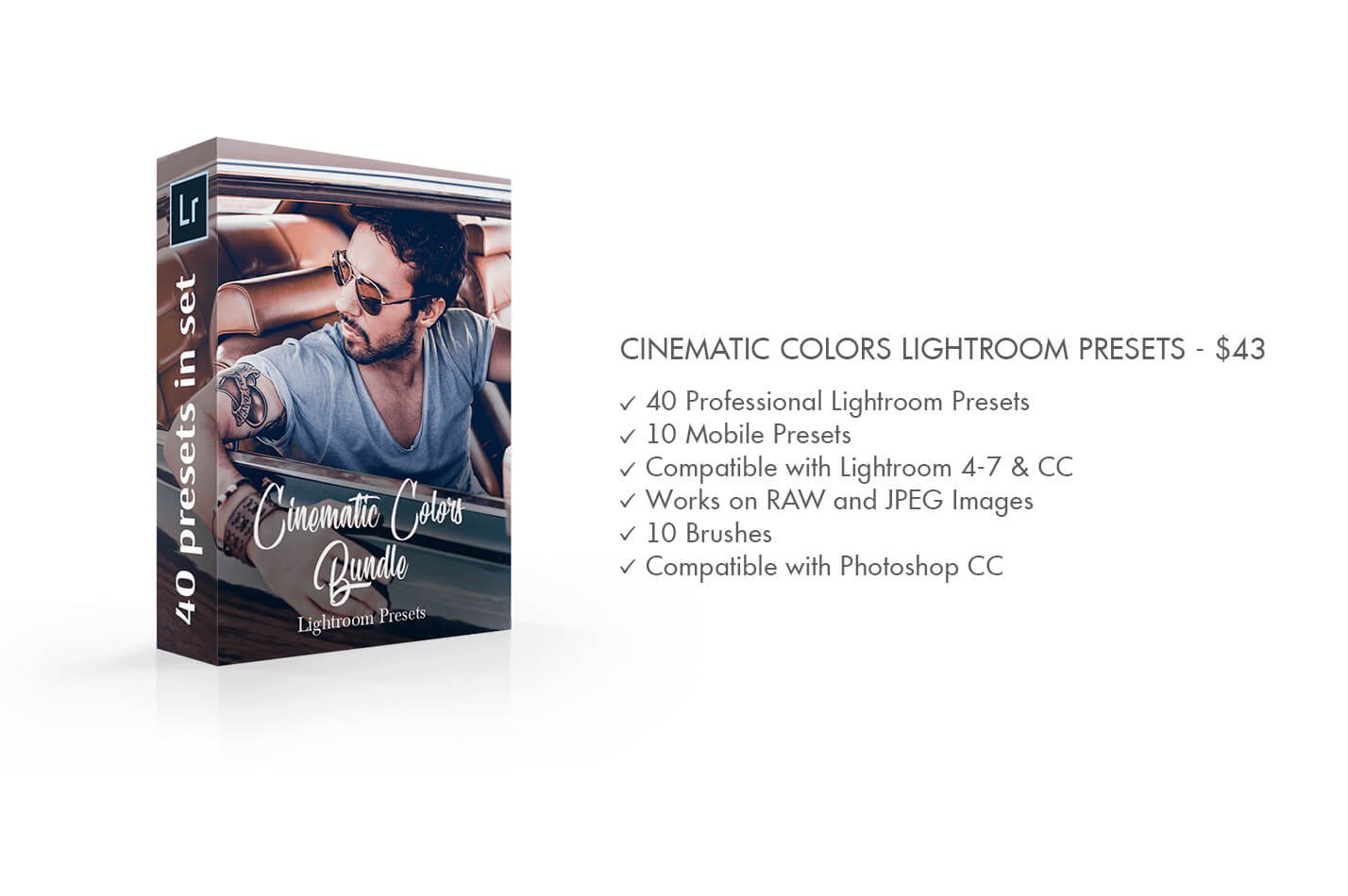 Cinematic Colors Lightroom Presetspreview image.