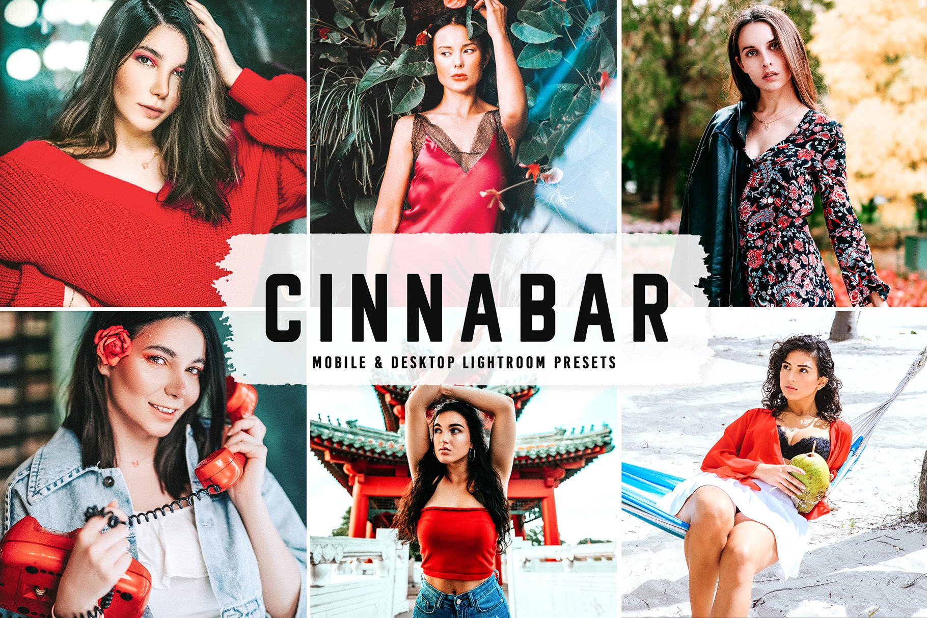 Cinnabar Pro Lightroom Presetscover image.