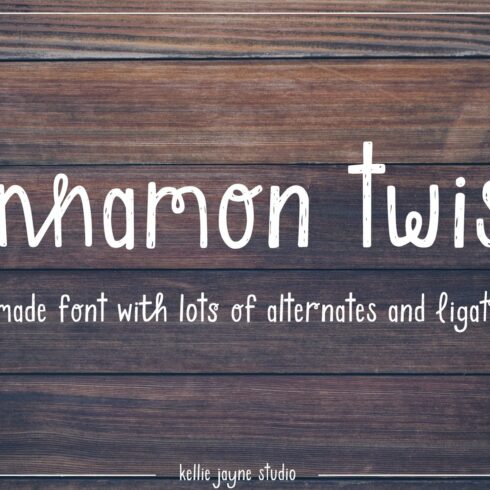 Cinnamon Twist Handdrawn Font cover image.