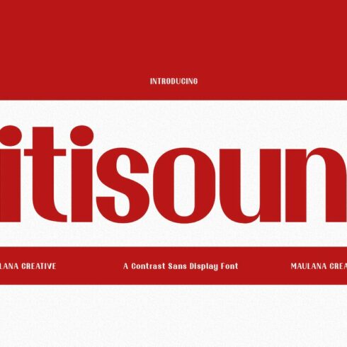 Citisound Contrast Sans Display Font cover image.