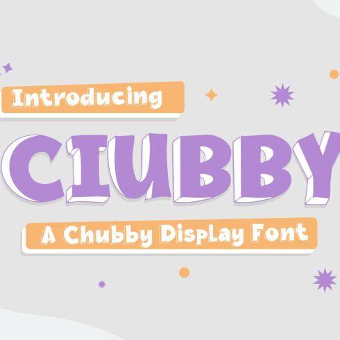 Chubby Display Font cover image.