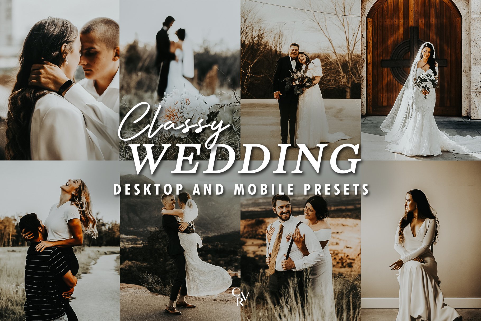 10 Classy Wedding Lightroom Presetscover image.