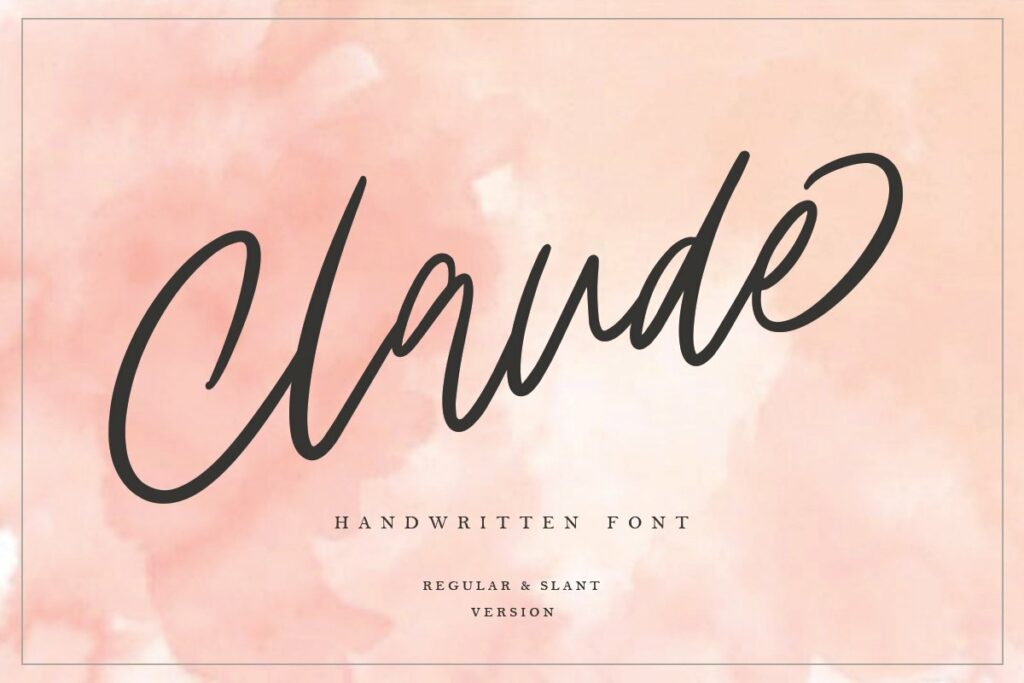30% OFF | Claude Handwritten Font – MasterBundles