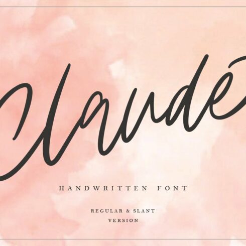 30% OFF | Claude Handwritten Font cover image.