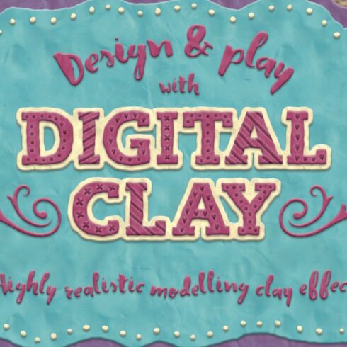 Digital Clay- Layer Styles & Morecover image.