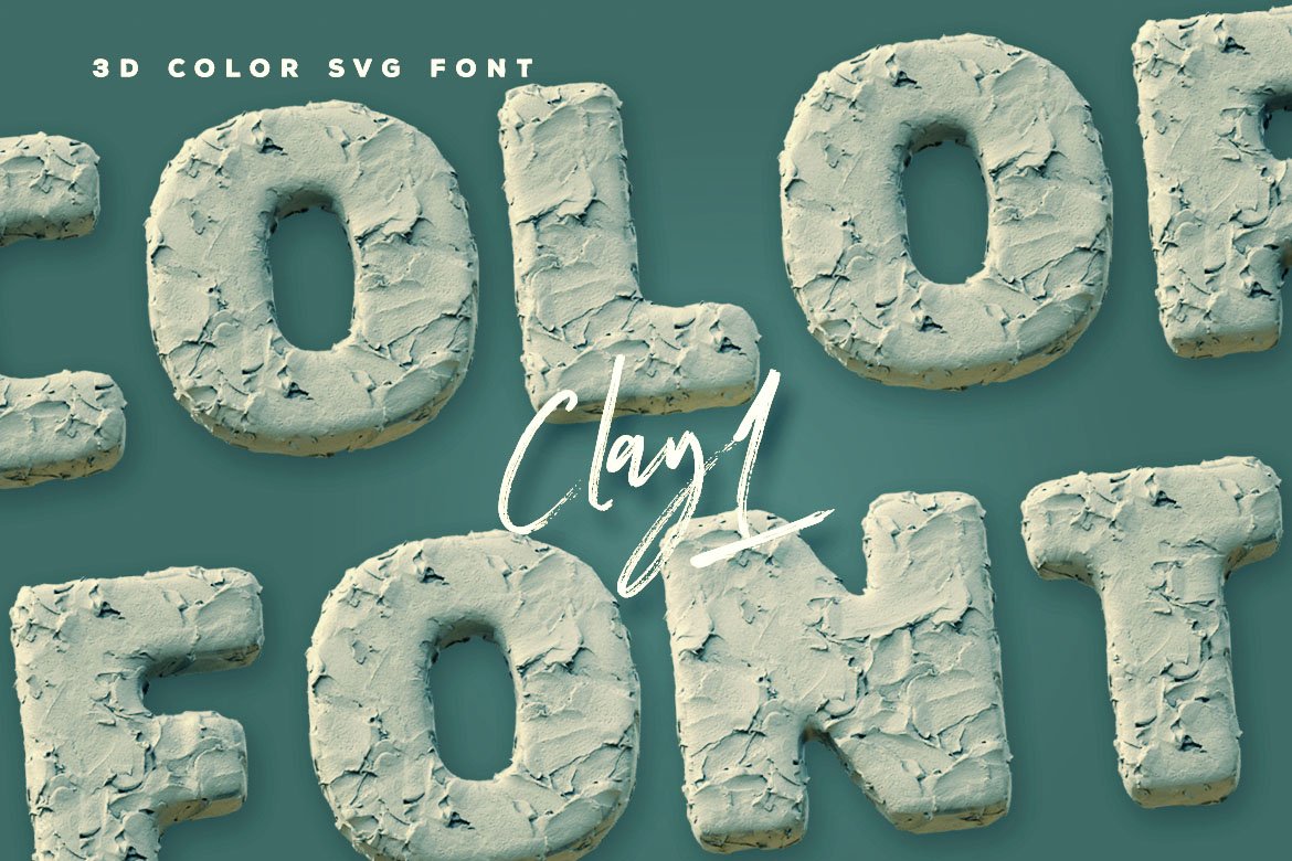 Clay 1 - Color Font cover image.