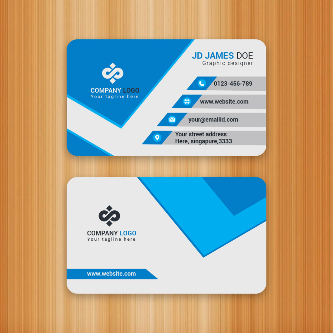 Modren Business Card preview image.