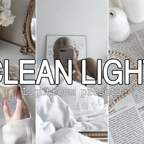 10 Clean Light Lightroom presetscover image.