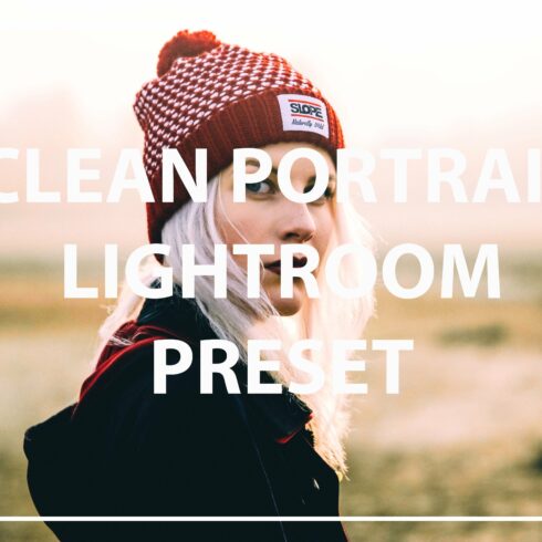 Clean Portrait Lightroom Presetcover image.