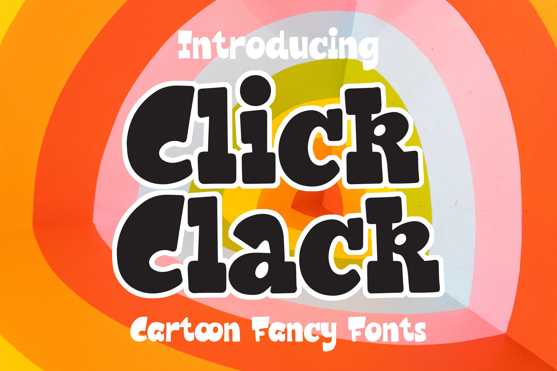 Click Clack - Cartoon Fancy Font cover image.