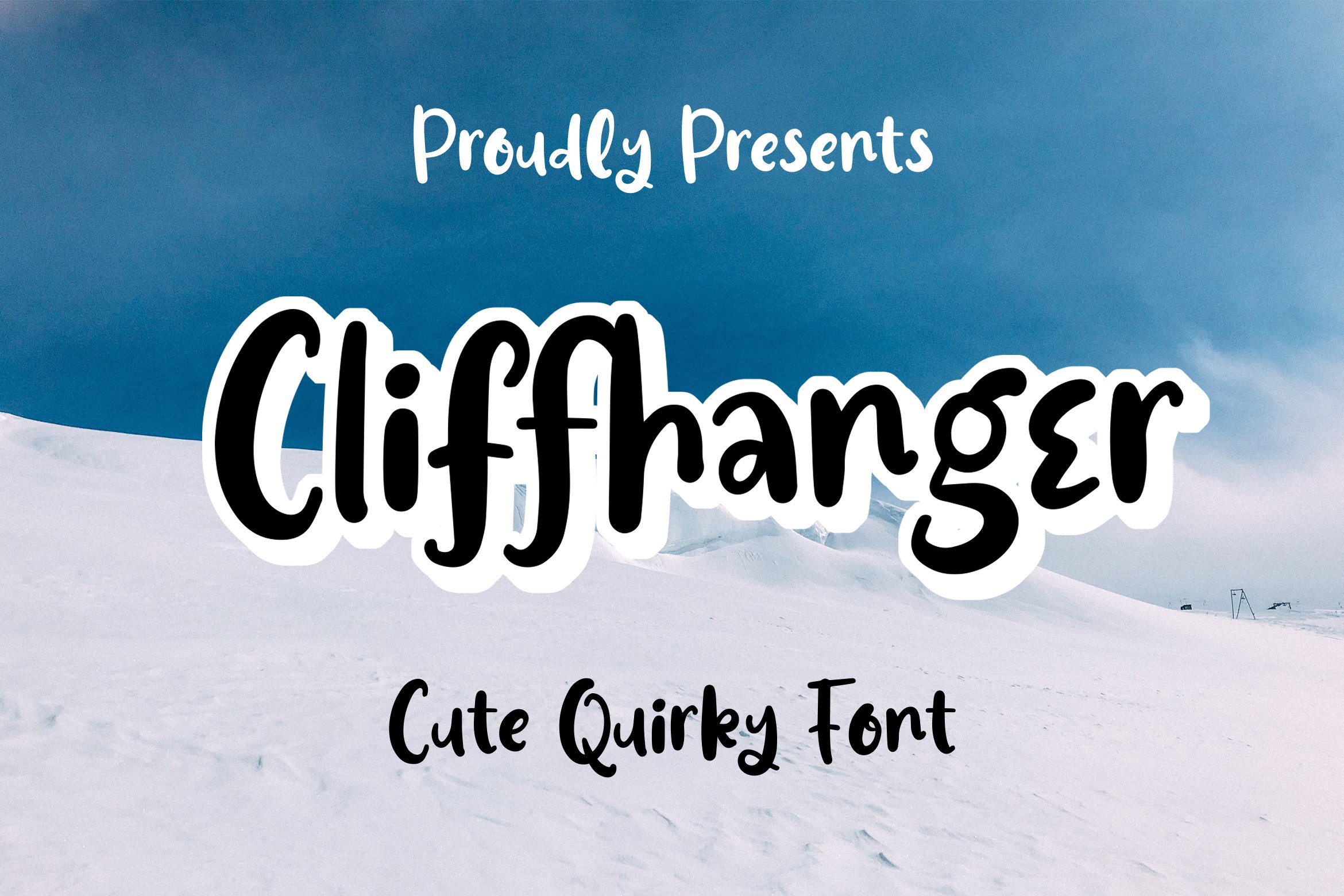 Cliffhanger - Cute Quirky Font cover image.