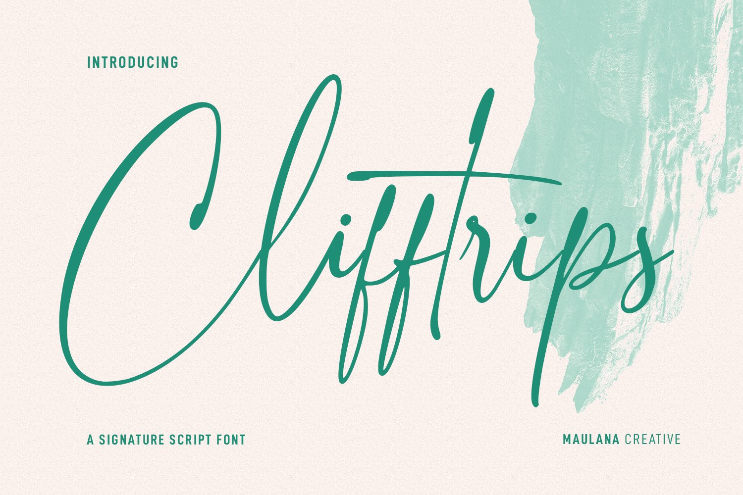 Clifftrips Signature Script Font cover image.