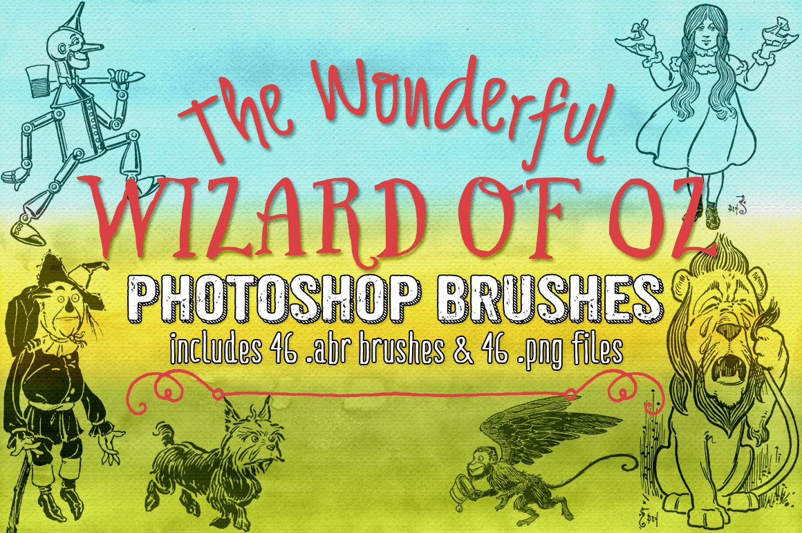 Wizard of Oz Photoshop Brushescover image.