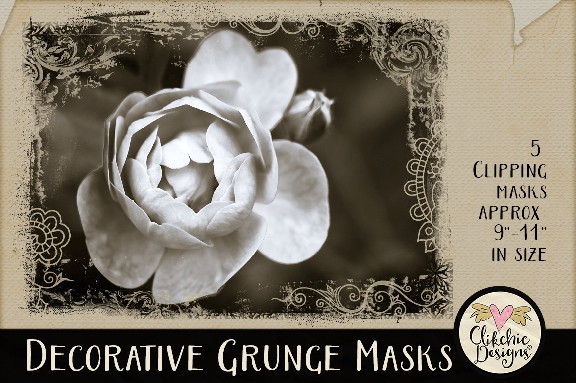 Decorative Grunge Photoshop Maskscover image.
